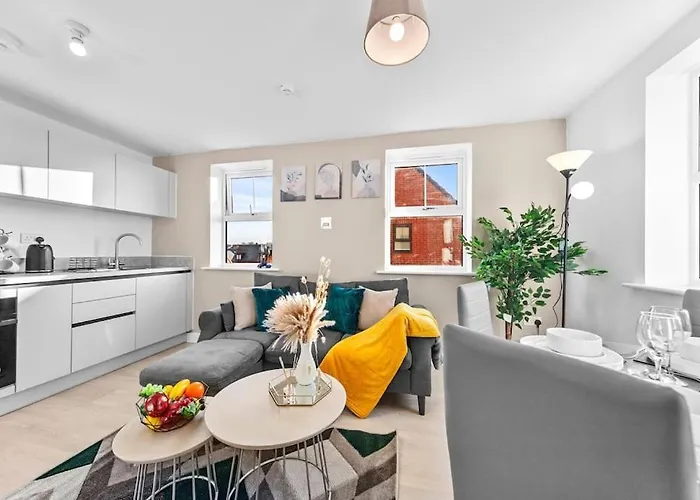 Semesterbostad Opulent 2br 2ba House With Free Parking Leeds (West Yorkshire)